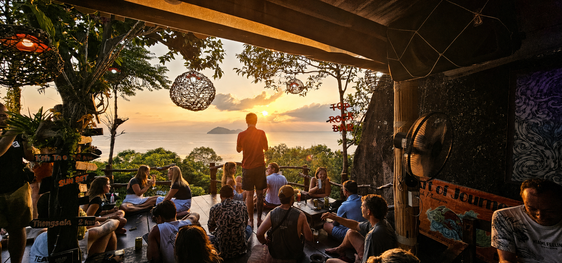 Gemeinsamer Sonnenuntergang in Thailand